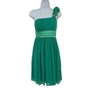 Y2K Sequin Hearts One Strap Babydoll Dress Sz L Hoco Floral Coquette Romantic